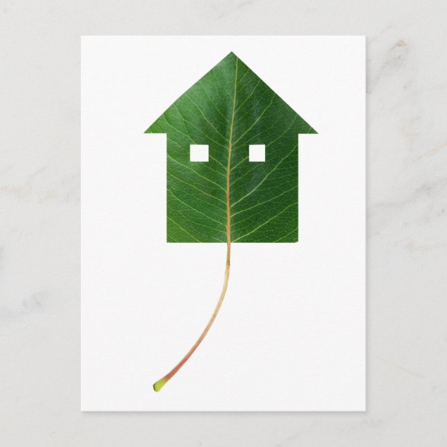Leaf house postcard (Front)