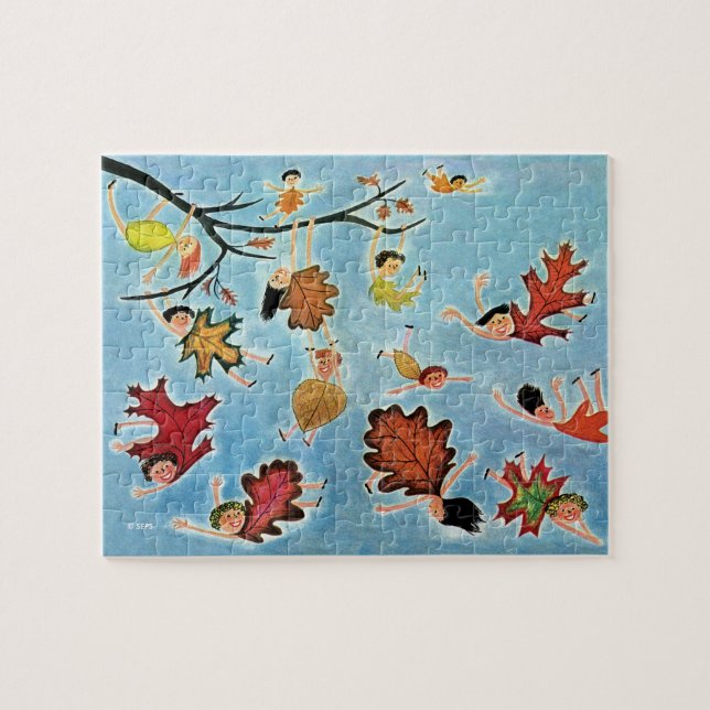 Leaf Kids Jigsaw Puzzle (Horizontal)