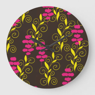leaf large clock