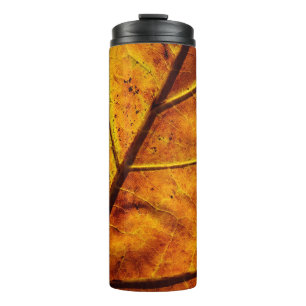 Leaf leaf veins fall texture thermal tumbler