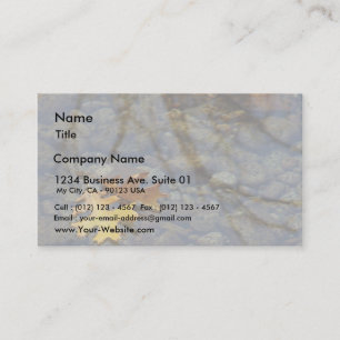 Leaf Leaves Streams Water Reflections Business Card