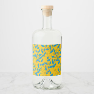leaf liquor bottle label