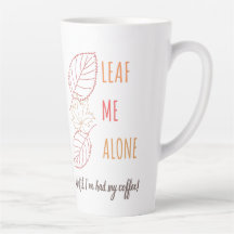 "Leaf Me Alone" Autumn Mug
