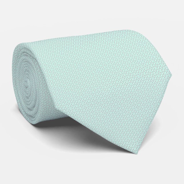 LEAF – Mint Green Elegant Wedding Tie (Rolled)