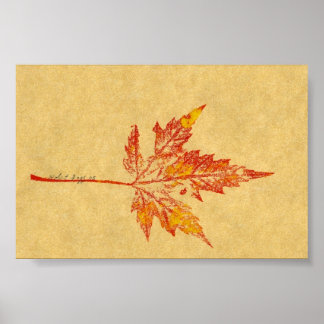 Leaf Nature Print Mini-Poster