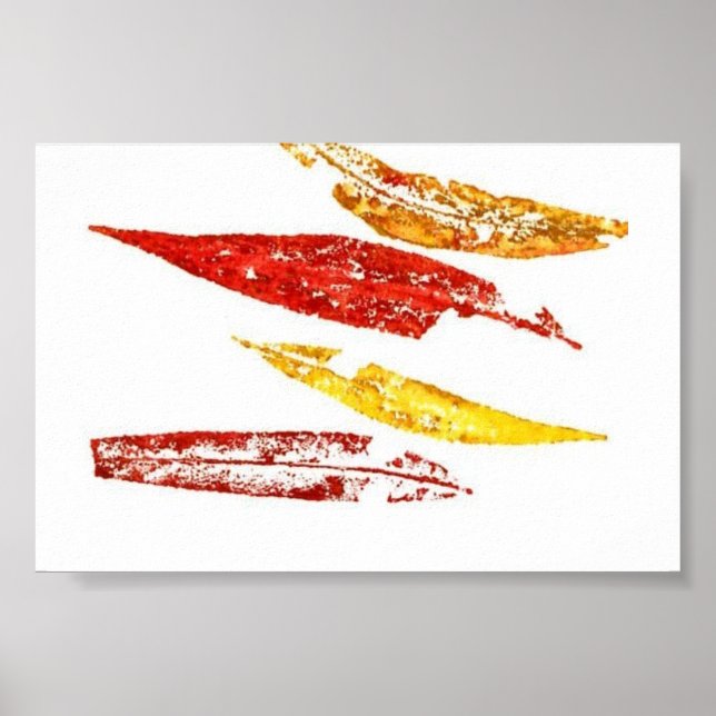 Leaf Nature Print Mini-Poster (Front)