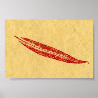 Leaf Nature Print Mini-Poster