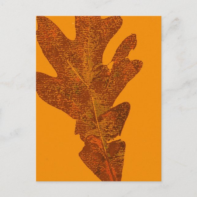 Leaf Nature Print Postcard (Front)
