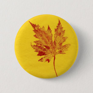 Leaf Nature Prints Button