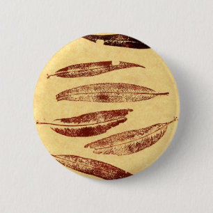Leaf Nature Prints Button