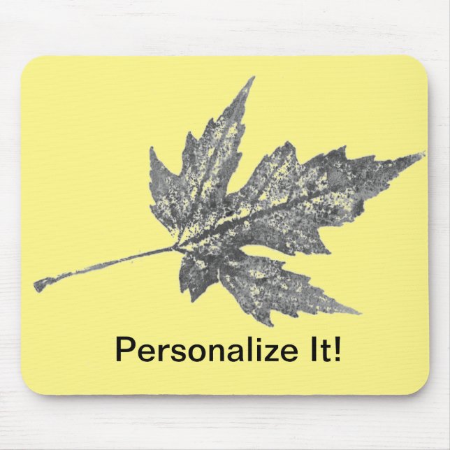 Leaf Nature Prints Mousepad (Front)