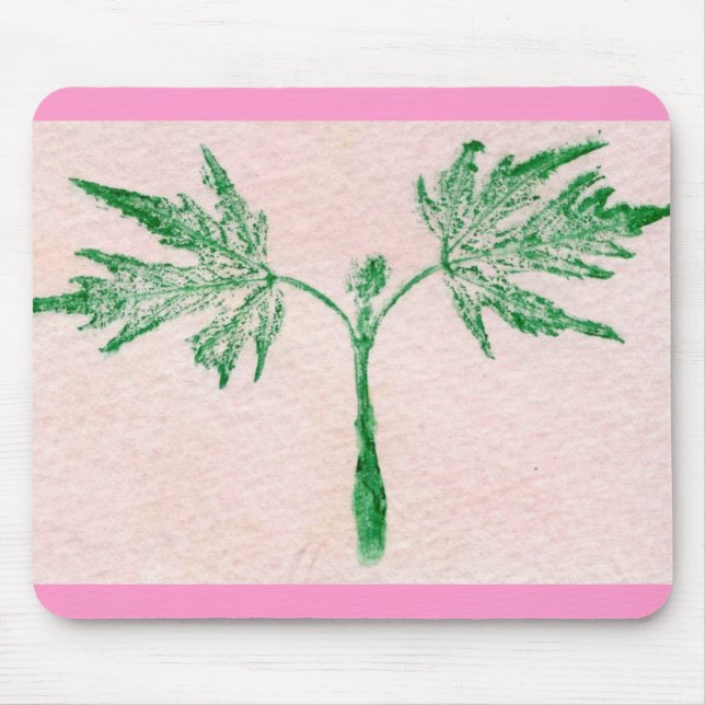 Leaf Nature Prints Mousepad (Front)