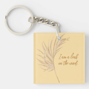 leaf on the wind key ring
