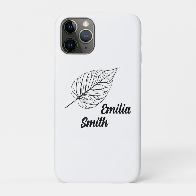 Leaf Outlines Case-Mate iPhone Case (Back)