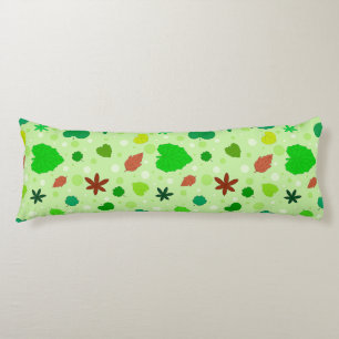 🍃 Leaf Pattern Abstract Nature Shapes Body Cushion
