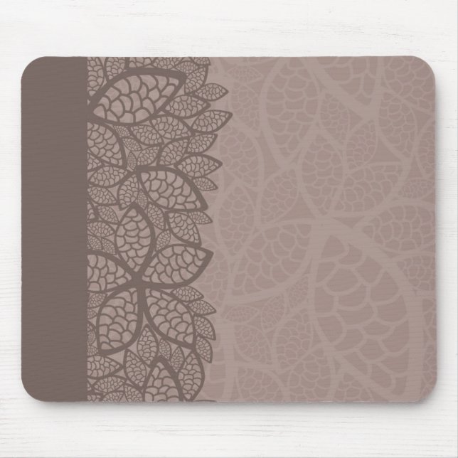 Leaf pattern border and background mouse mat (Front)