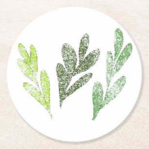 Leaf Pattern Coaster
