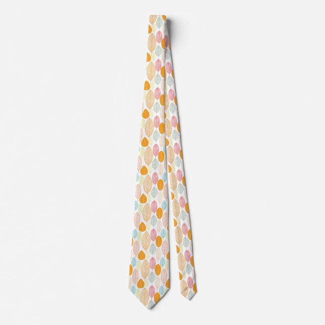 Leaf Pattern - Colours 03 Tie (Front)