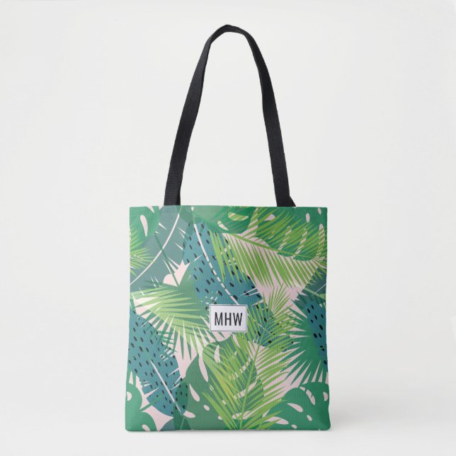 Leaf Pattern custom monogram bags (Front)