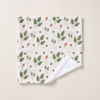 Leaf Pattern Design Bath Towel Set