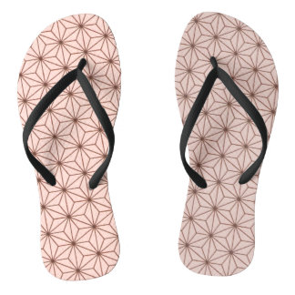 leaf pattern flip flops