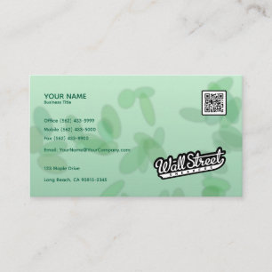 Leaf Pattern Gradient - Business Card