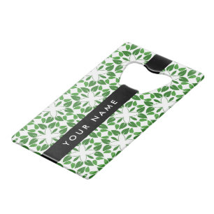 Leaf Pattern, Green Leaves, Your Name