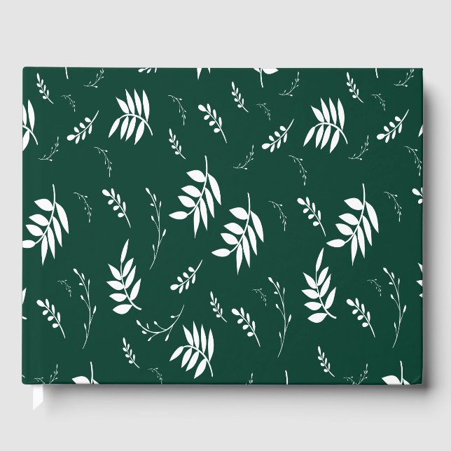 leaf pattern guest book (Front)