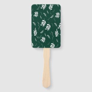 leaf pattern hand fan