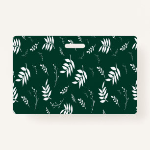 leaf pattern ID badge