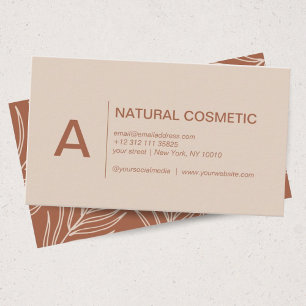 Leaf Pattern Logo Business Card