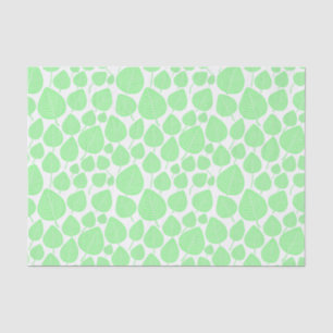 Leaf Pattern - Mint Green Tissue Paper