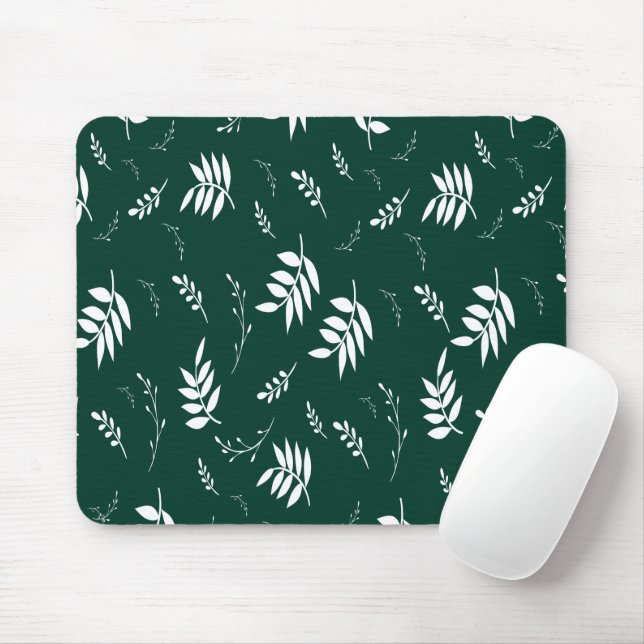 leaf pattern mouse mat (With Mouse)