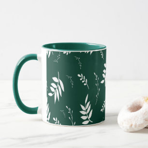 leaf pattern mug