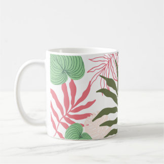Leaf pattern mug