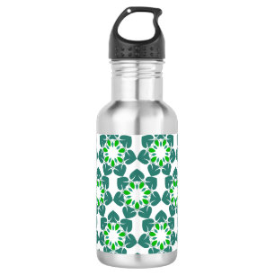 Leaf Pattern, Pattern Of Leaves, Green Leaves 532 Ml Water Bottle