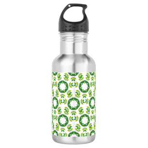 Leaf Pattern, Pattern Of Leaves, Green Leaves 532 Ml Water Bottle