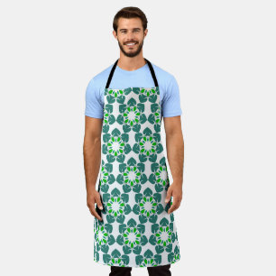 Leaf Pattern, Pattern Of Leaves, Green Leaves Apron