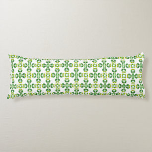 Leaf Pattern, Pattern Of Leaves, Green Leaves Body Cushion