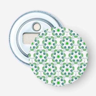 Leaf Pattern, Pattern Of Leaves, Green Leaves Bottle Opener