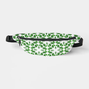 Leaf Pattern, Pattern Of Leaves, Green Leaves Bum Bags
