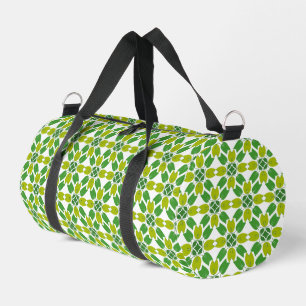 Leaf Pattern, Pattern Of Leaves, Green Leaves Duffle Bag
