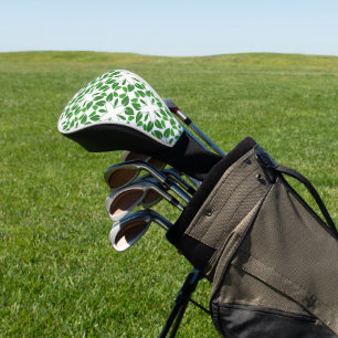 Leaf Pattern, Pattern Of Leaves, Green Leaves Golf Head Cover