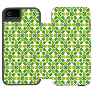 Leaf Pattern, Pattern Of Leaves, Green Leaves Incipio Watson™ iPhone 5 Wallet Case