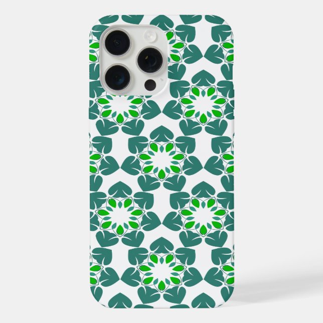 Leaf Pattern, Pattern Of Leaves, Green Leaves iPhone Case (Back)