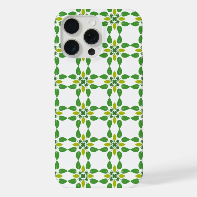Leaf Pattern, Pattern Of Leaves, Green Leaves iPhone Case (Back)
