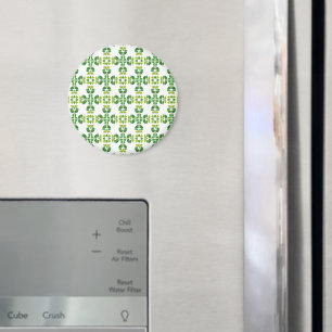 Leaf Pattern, Pattern Of Leaves, Green Leaves Magnet