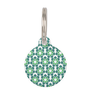 Leaf Pattern, Pattern Of Leaves, Green Leaves Pet Tag