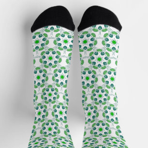 Leaf Pattern, Pattern Of Leaves, Green Leaves Socks