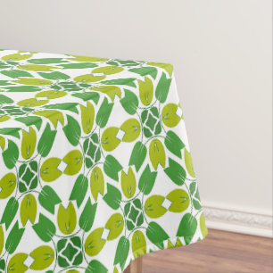 Leaf Pattern, Pattern Of Leaves, Green Leaves Tablecloth
